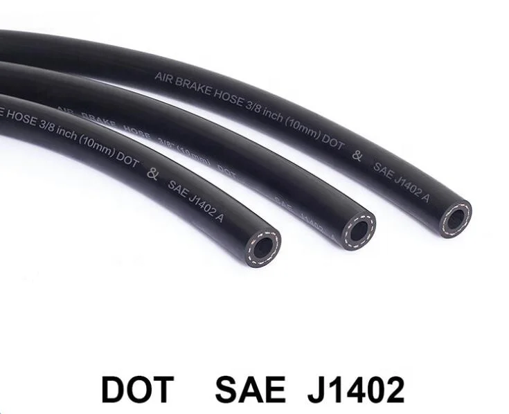 High quality DOT AMECA certified SAE J1402 3/8  1/2 copper fittings air brake pipe hose tube assembly for auto truck car bus