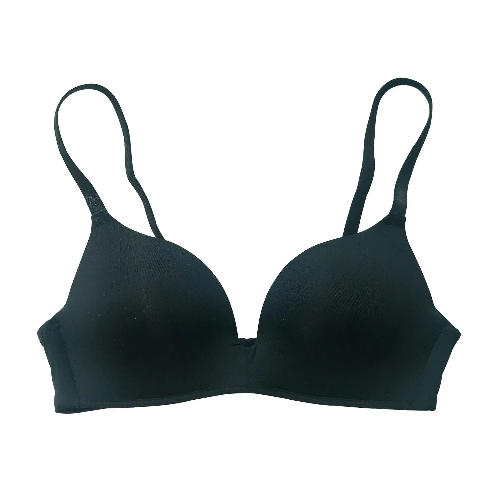 Custom logo woman printed plus size bra Girls Fashion Simple Solid Color Push Up lace underwear brassiere bh sosten Ladies Bra