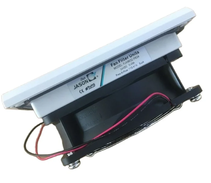 24VDC 113m3/h 148.5x148.5mm filter fan for panel control and electrical cabinet