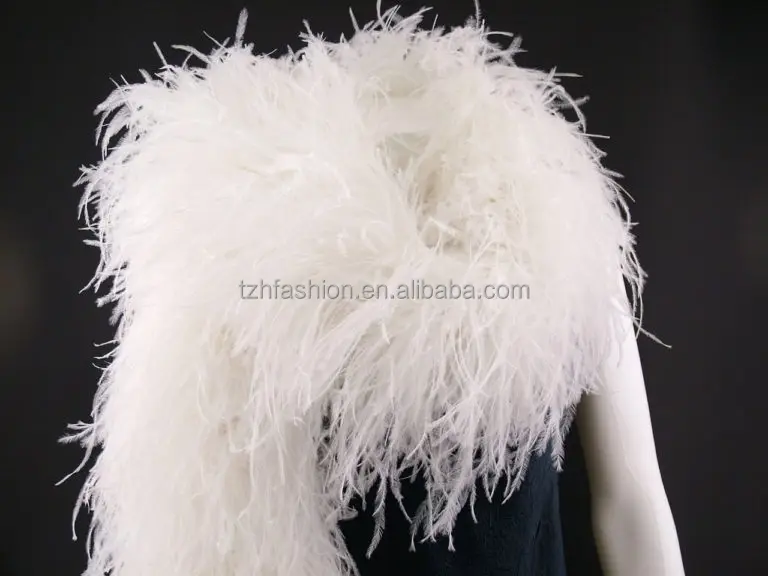 Top Supplier High Quality 10-20 Ply Ostrich Feathers Boa Scarf For Dance Dress Fashion Clothes Show
