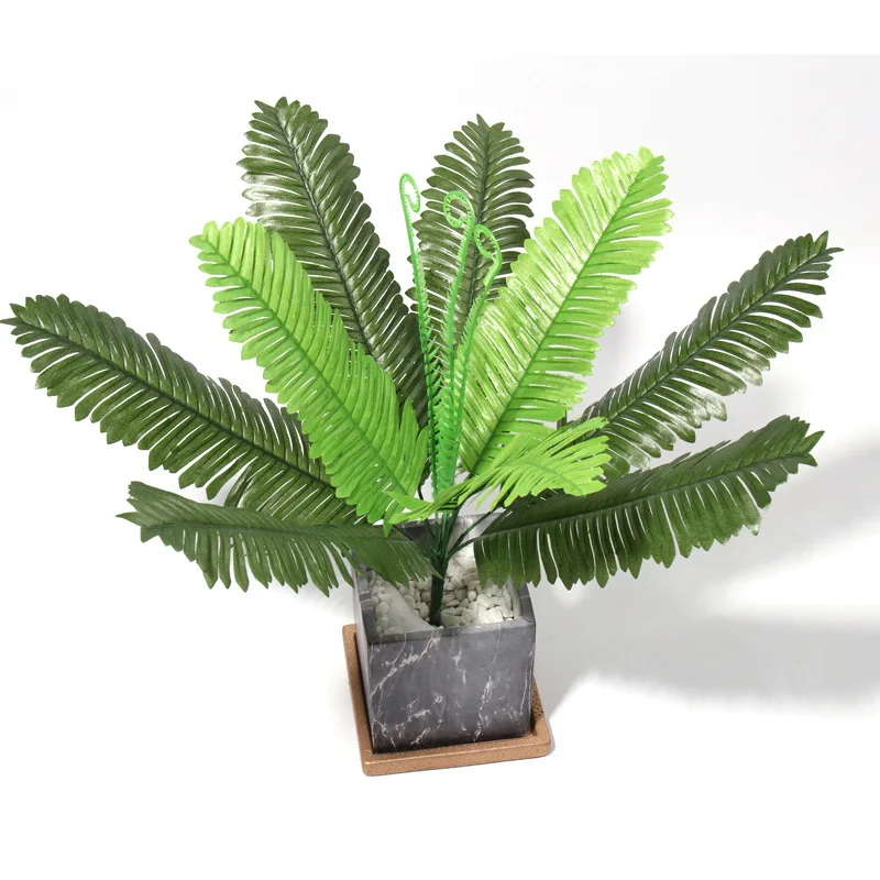 Artificial Plants,Plastic Palm Tree False Greenery Shrubs Bushes Grass,for Home Kitchen Party Decorations