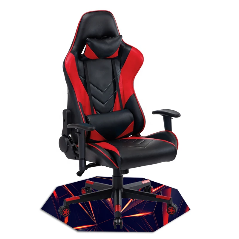 octagonal anti-fatigue comfortable  durable salon new product smooth nature rubber chair mat for carpet