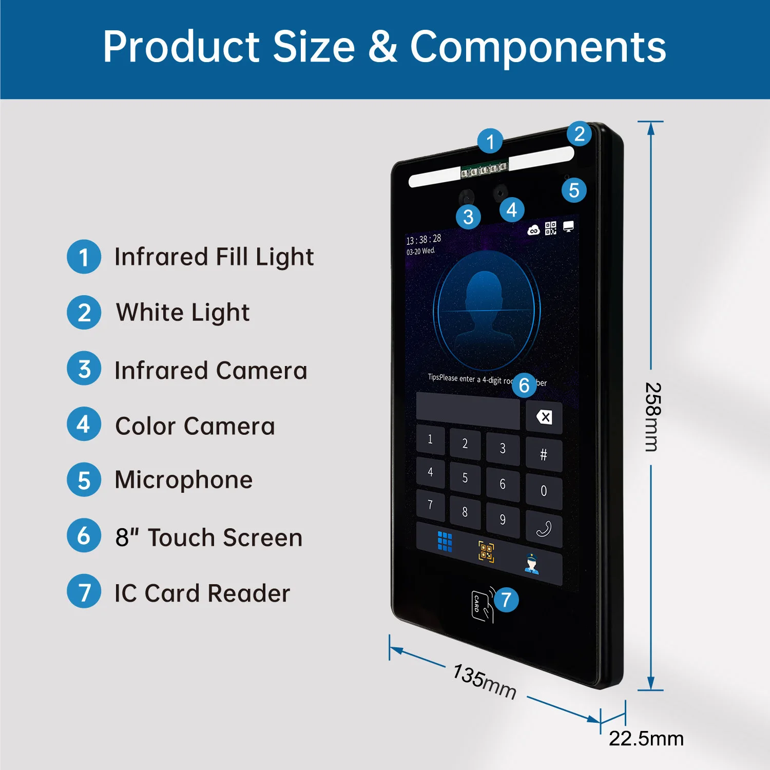 Trudian Camera Facial Recognition QR Code Cloud Remote Control Unlock Outdoor Station SIP Video Intercom WITH Elevator Control