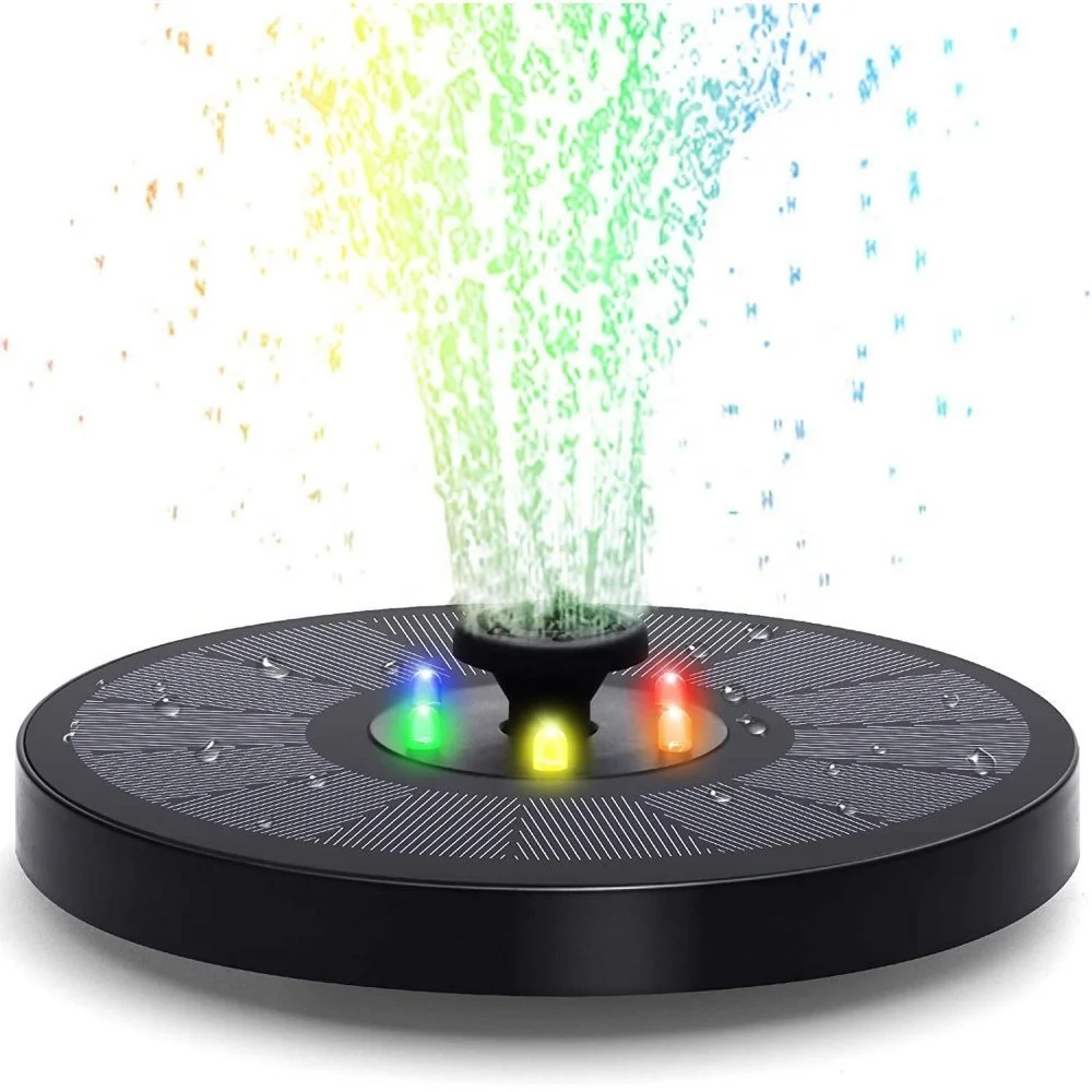 outdoor solar 3.5w pump fountain with led floating water pump for pool