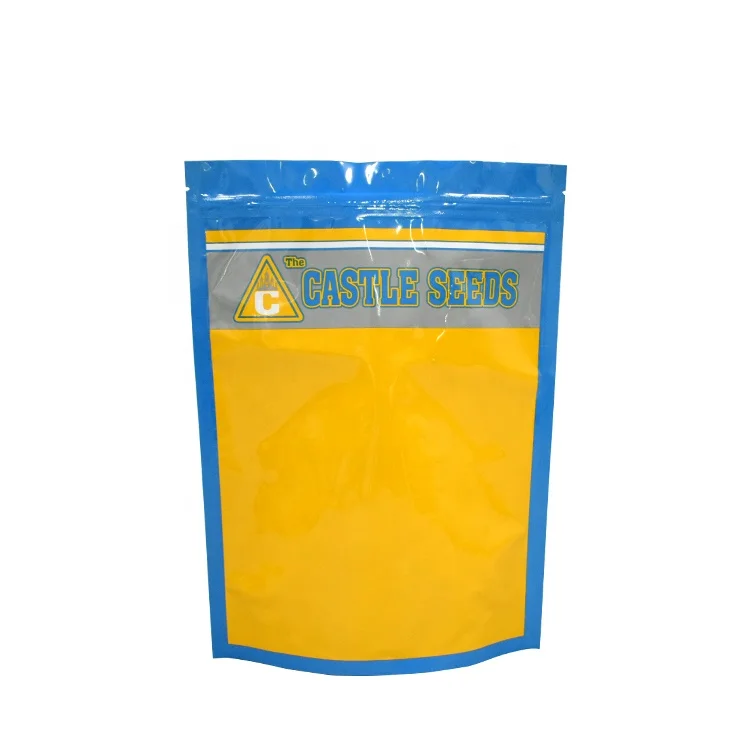 High quality seeds organic sacha inchi 3 sides sealed seed packaging bag