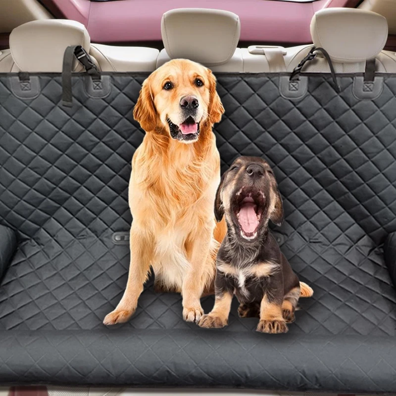 Waterproof Car Dog Back Seat Cover Oxford 600D Polyester Pet Car Seat Waterproof Cover With Machine Washable Material