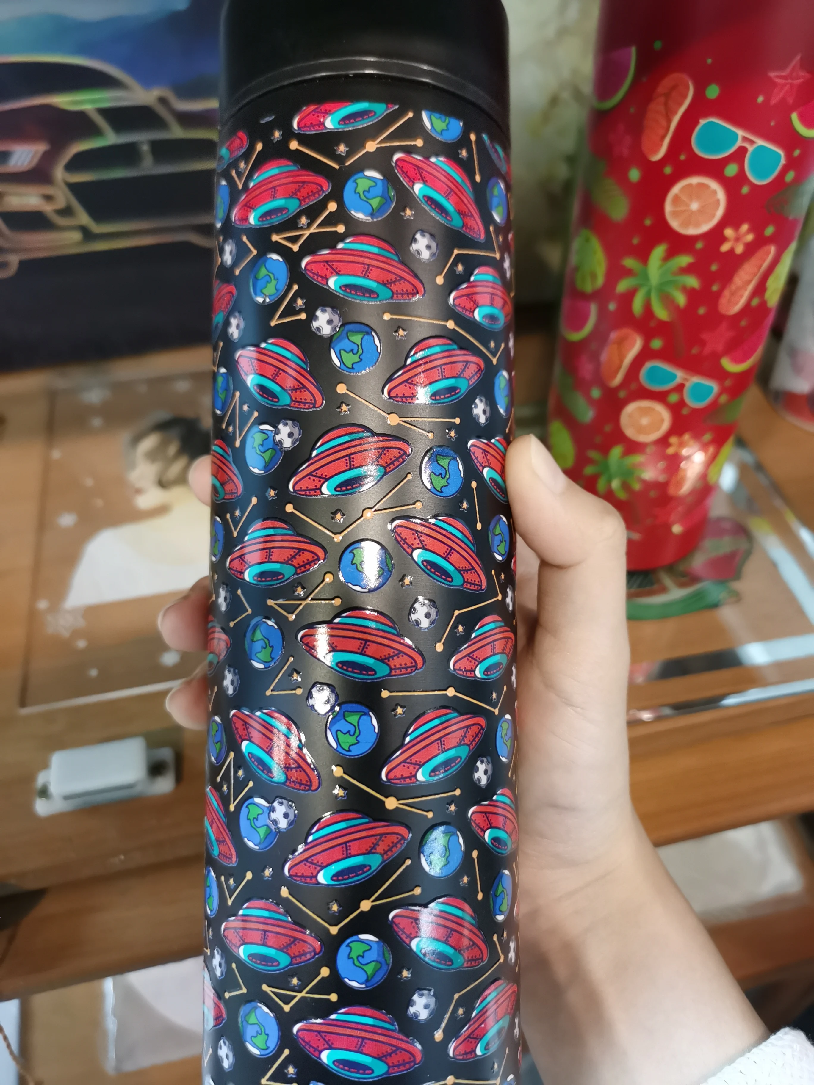 High resolution 6090 Inkjet UV ink phone case custom pickleball paddle Printing Flatbed Bottle Cylindrical UV Printer