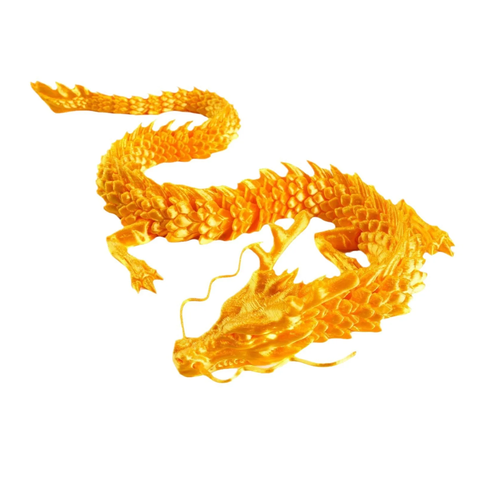 30/45/60cm long 3D Printed Chinese dragon flexible Articulated Dragon action figure  Fidget Toy For Kid gift Ornaments
