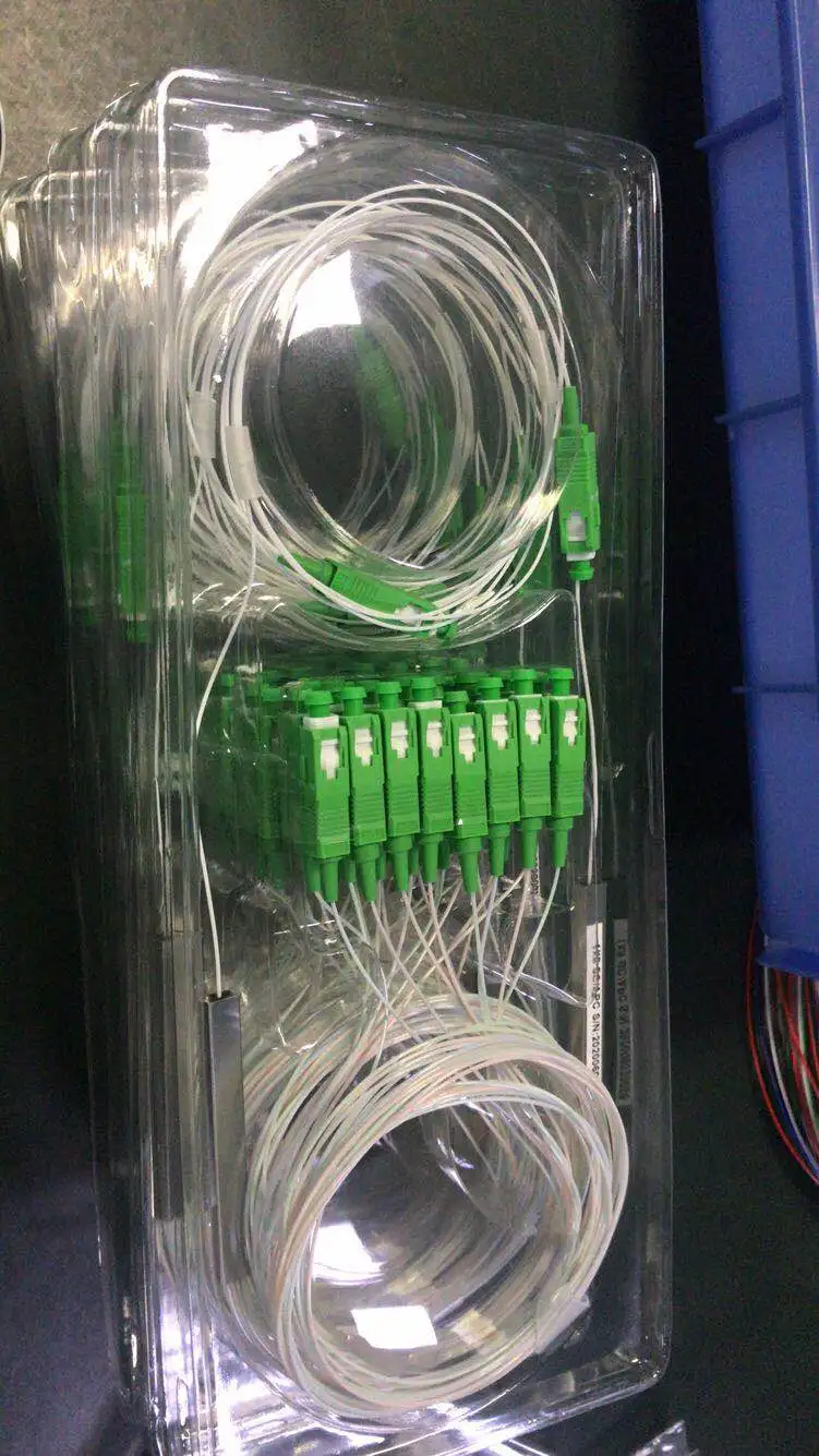  Фабричный мини-Сплиттер PLC на заказ 1x2 1x4 1x8 1x16 для волоконно-оптического ПЛК 1 м или 5 оптический сплиттер G657A с SC/UPC