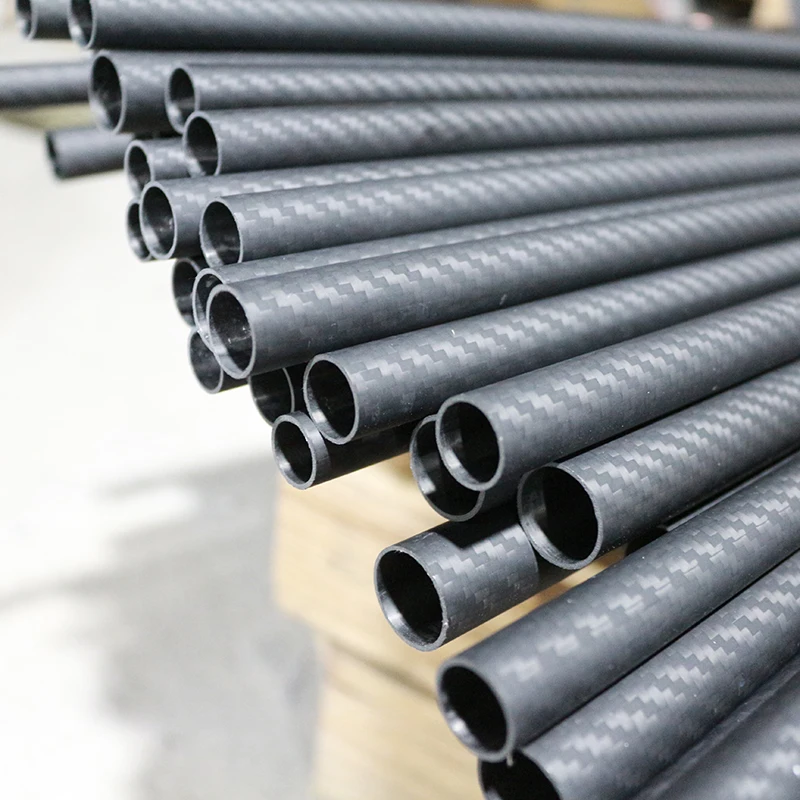 Carbon Fiber Pipes 17mm 18mm 19mm 20mm 25mm 3K Carbon Fiber Color Tube Twill Matte Carbon Fiber Tube