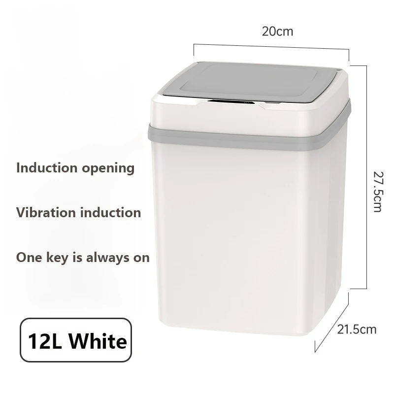 New Year offers 20L 12L smart small bin sensor automatic bathroom trash garbage can