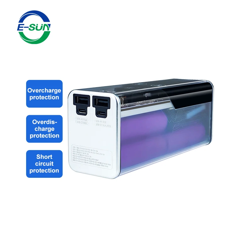 Esun Quick Charging Outdoor 100 Watt Solar Power Bank 27000mah Usb Mobile Charger Emergency Battery Charger