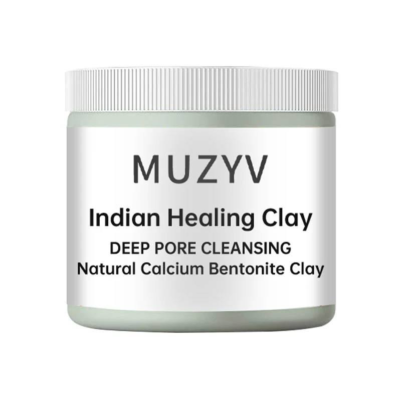 Private Label Deep Cleansing Custom Bentonite Healing Kaolin Facial Clay Whitening Powdered Mud India Indian White Clay Mask