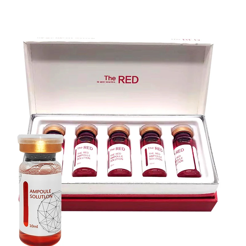 
2020 Korea Hot Sale The Red Ampoule Solution Lipolytic Solution For Body Fast Slimming 