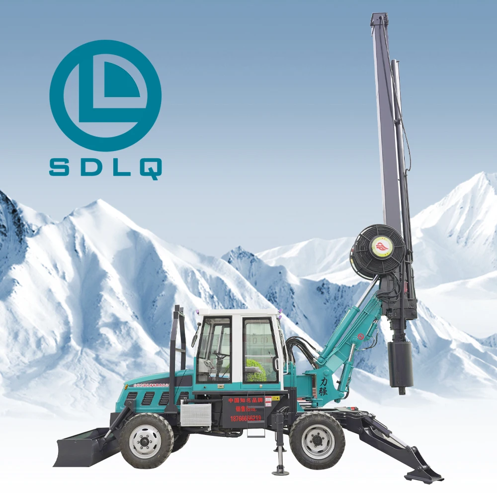 SDLQ LQ180 Rotary Drilling Rig Drilling Rig Small Pile Machine Caterpillar Type Long Screw Piling Rig Hydraulic Driver Screw