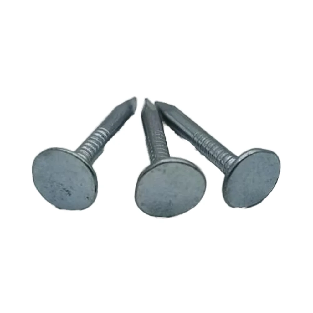 High Quality 1inch 2inch 3inch 4inch Silver Color Yellow Color Galvanized 10Mm Big Head Felt Nail Sale for South America