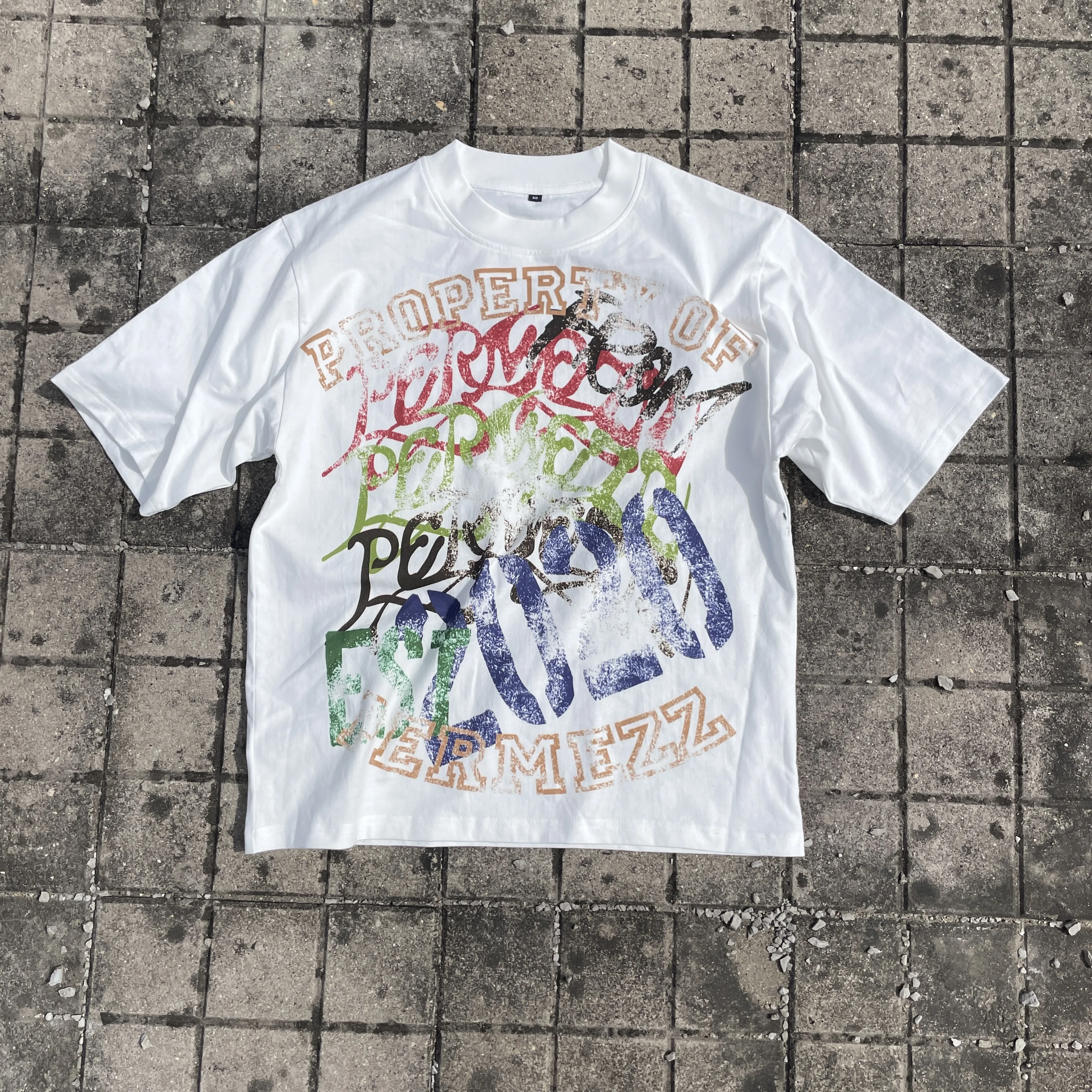 TS2645 Cotton Tshirts 100% Cotton 260 GSM Short Sleeve Men Heavy Oversized Black Box T Shirt Boxy Fit Blank Tee Shirts