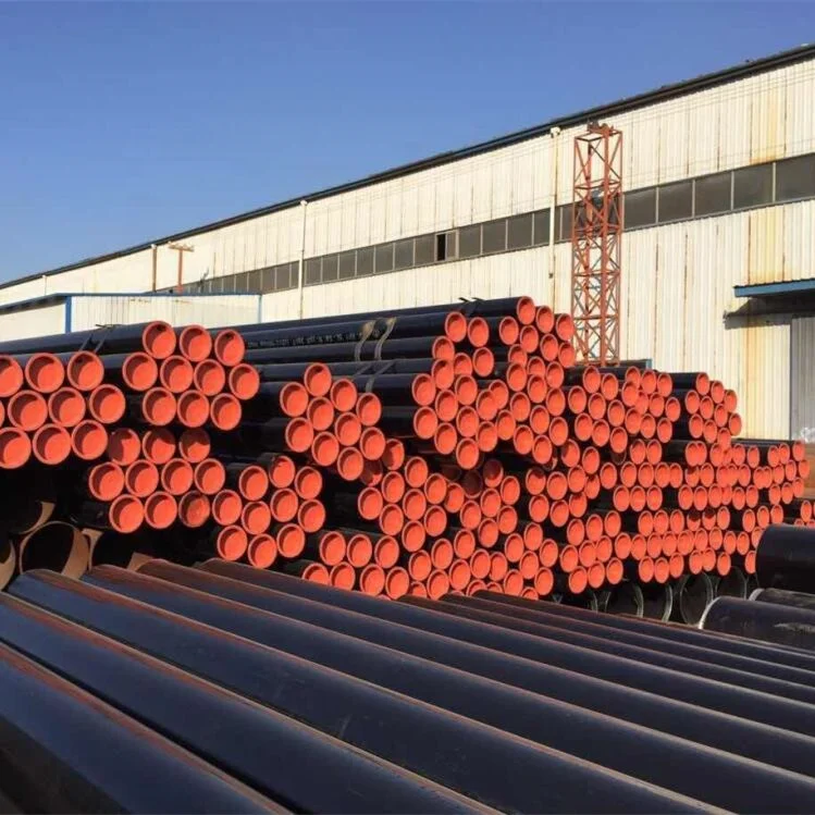 API 5L X52 X56 X60 X65 PSL2 SMLS Seamless Carbon Steel Pipe with Black Painting Steel Pipe