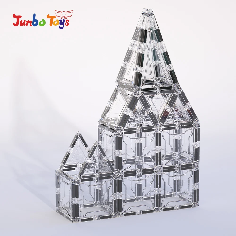 Bloques de construction magnéticos juguetes educativos bloques juego pista carreras bolas