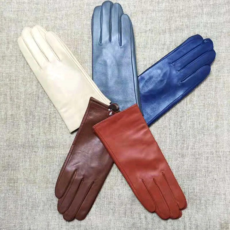 Новинка 2021, популярный товар, лидер продаж, теплая Повседневная модная кожаная перчатка