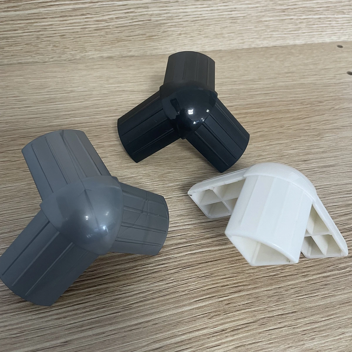 23mm ABS plastic showcase corner connector information exhibition desk bracket connect-it corner joiners  for aluminium Profile