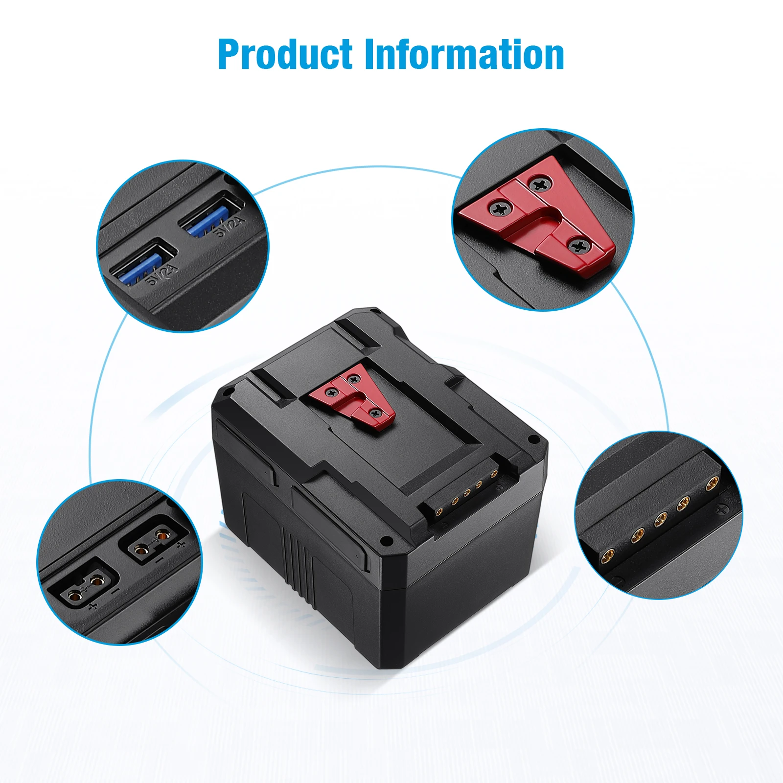 V Mount V Lock 14.8V 15000mAh Rechargeable Li-ion LED Camera Battery For Broadcast Video Camcorder