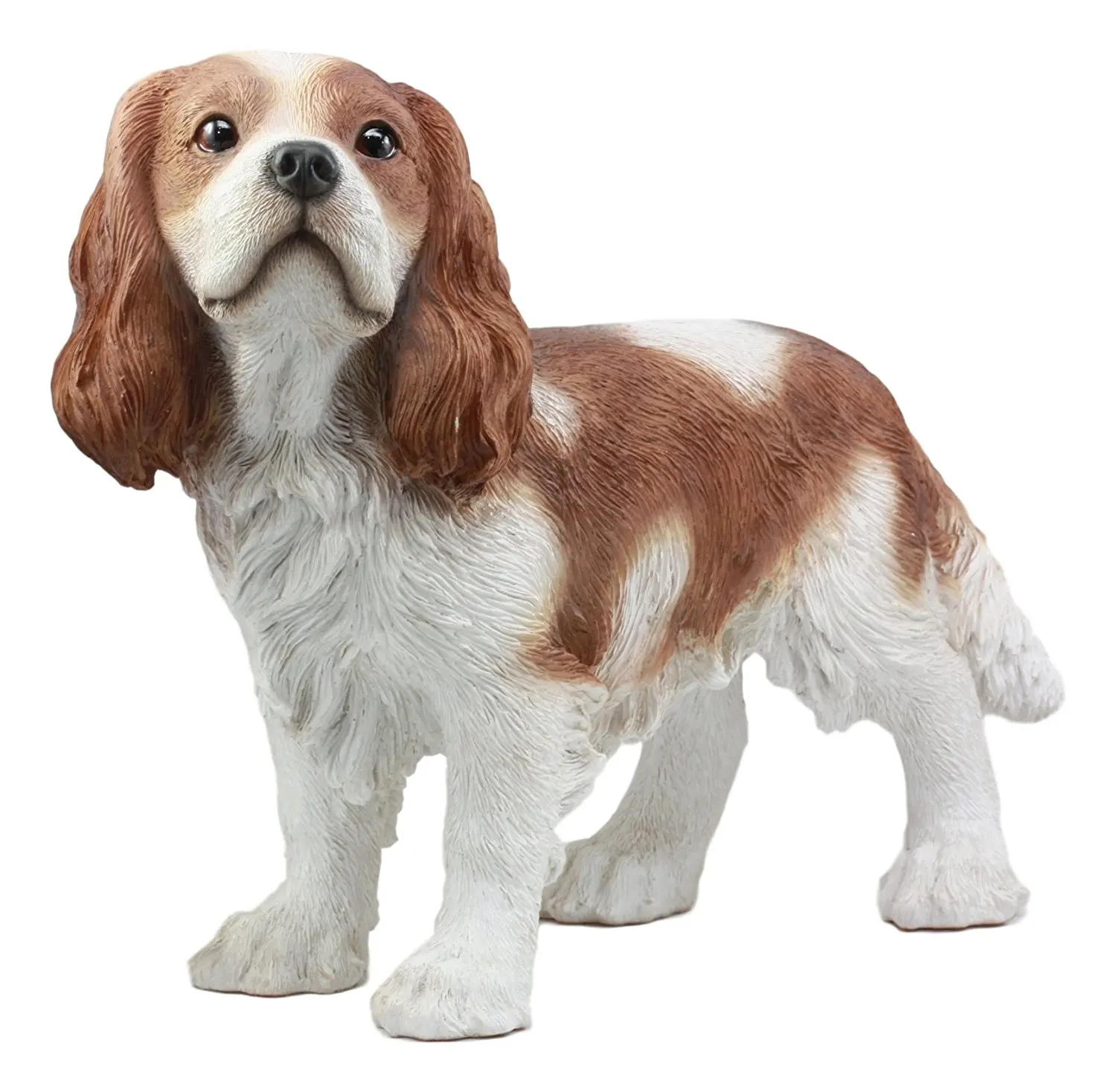 Realistic Life Sized Adorable Cavalier King Charles Spaniel Dog Resin  Statue