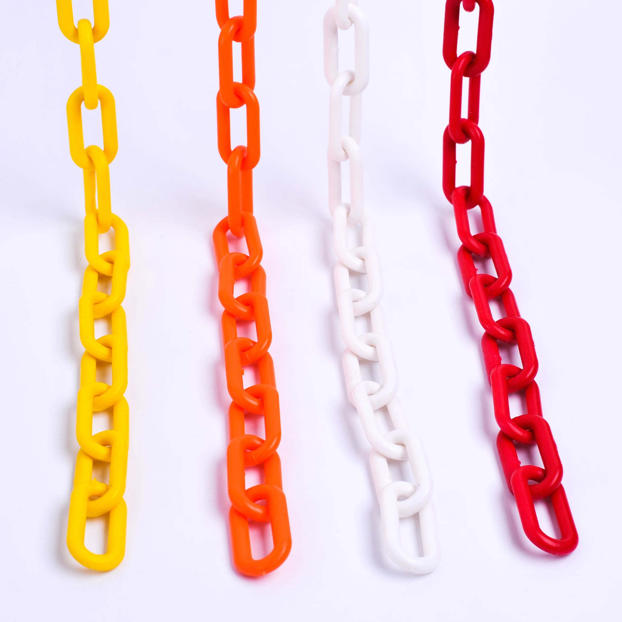 8mm Color PE PP Plastic Traffic Road Safety Barrier Steel Traffic Chain