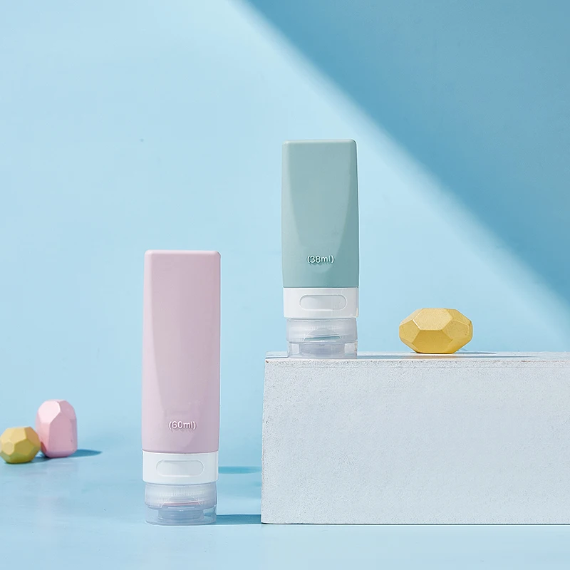 38ml 60ml Squeezable Mini Travel Set Bpa Free Travel Accessories Cosmetic Bottle Silicone Toiletry Bottle For Travel