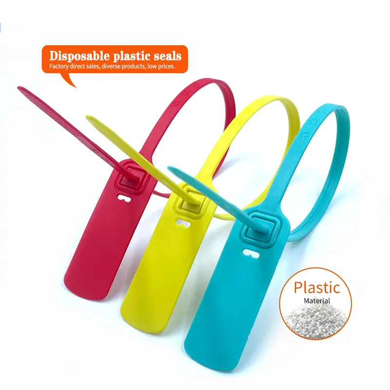 Logistics transport airport baggage shipping container cargo security seal plastic tag 30cm laser printing numbered seal