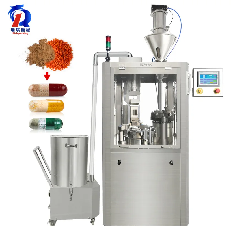 NJP 800 Capsule Filling Machine Size 000 00 0 1 2 3 4 5# Empty Capsule Filler