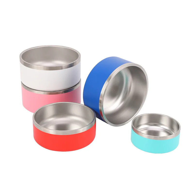OEM enhanced pet stainless steel portable travel anti ant manufacturers good quality dog bowl for walking