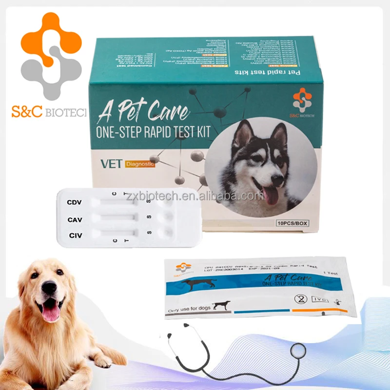 Veterinary Rapid Test Kit Dog Test Strip CDV CPV Rapid Test Kit