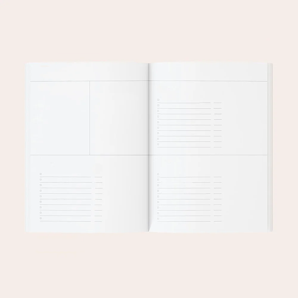 Customisable Journal Planner Notebook 2025 and Stickers A5 Size Weekly Planner Undated