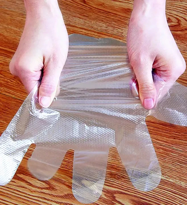 50PCS/Box Cheap Plastic TPe Cosmetic Hand Gloves For Cooking Disposable Gloves For Hair Dye Product