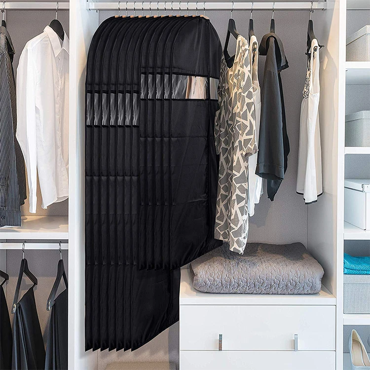 Cheap polyester oxford fabric washable foldable travel clothing bag with zipper