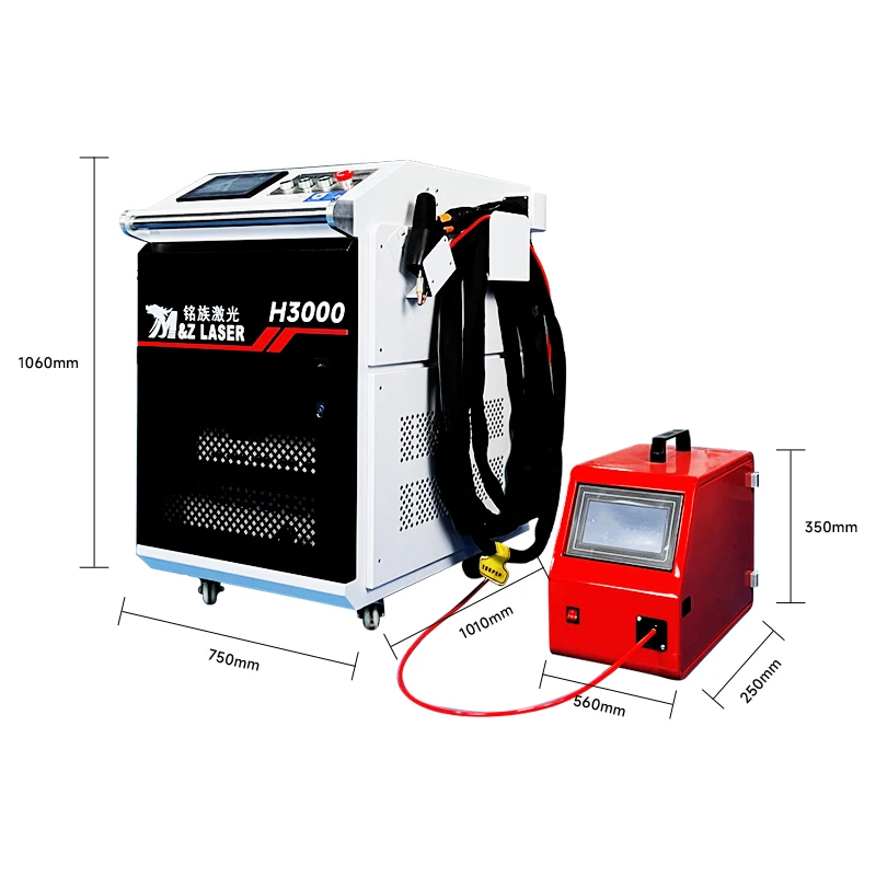 High Safety Level  Laser Welding Machine Price For Metal Welding Cleaning Cutting Machine 4 In 1 2000w  3000w