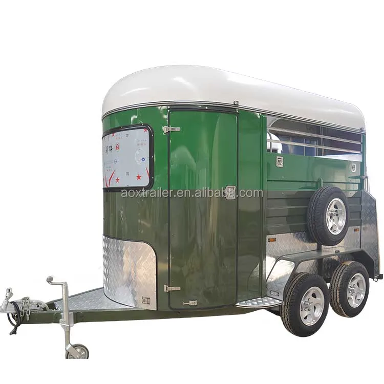Popular Sale Open Horse Trailer Truck 2 Horses With Popular Price