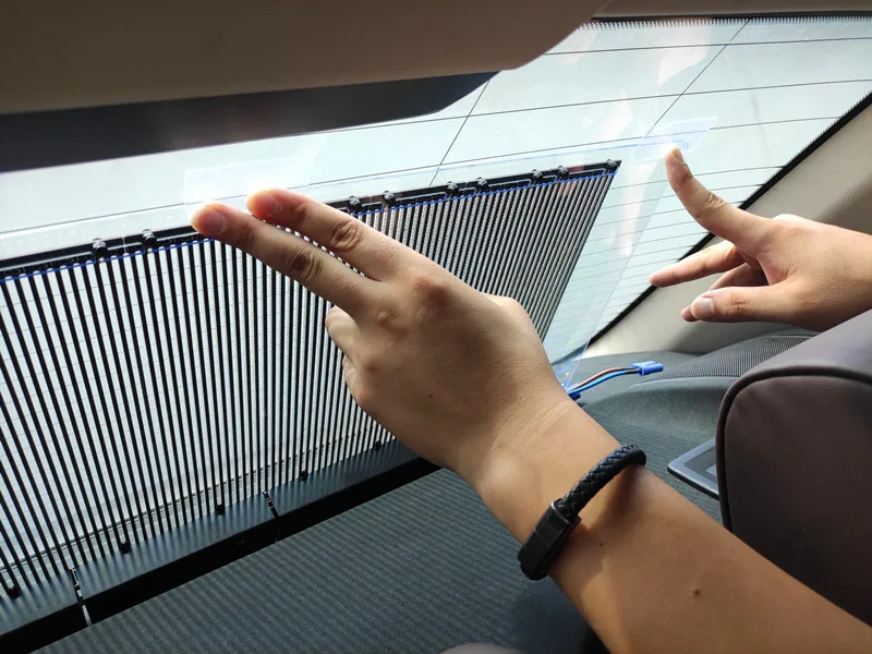 High Resolution Pixel LED Smart screen Car Rear Window Display LED APP Programmable Car Sign LED Smart Car Screen