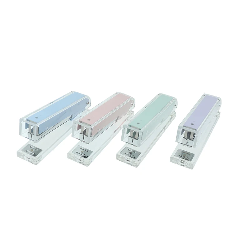 JSM Marble Art Acrylic Stock Standard size High Quality Paper Fancy Gift Christmas New Year Stationery Office supplies Stapler