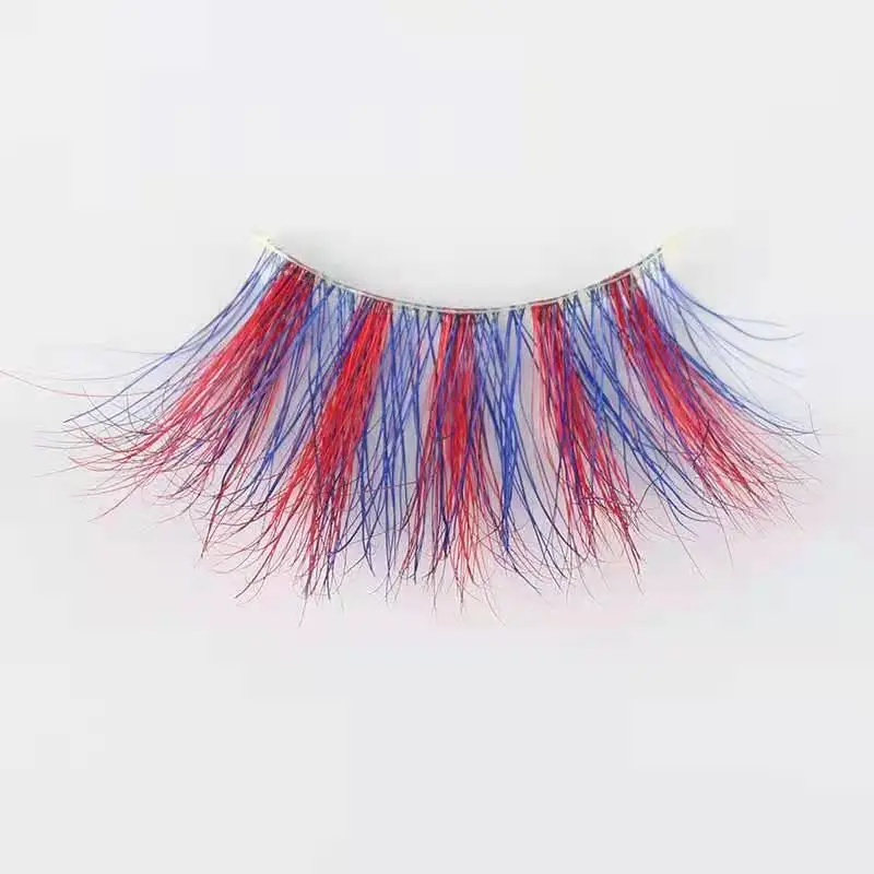 Natural Looking Colorful Party Eyelashes Factory Wholesale with Private Logo