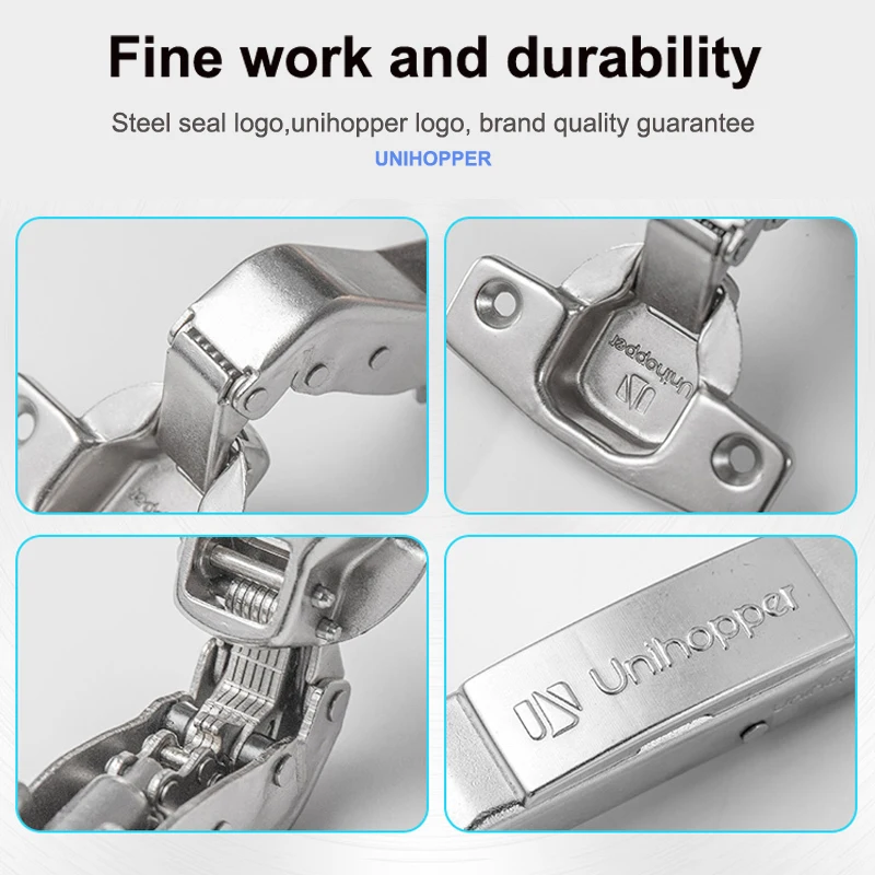 UNIHOPPER 45 Degrees 35mm Cup Soft Close Hydraulic Hinge Kitchens Wooden Cabinet Concealed Door Hinges