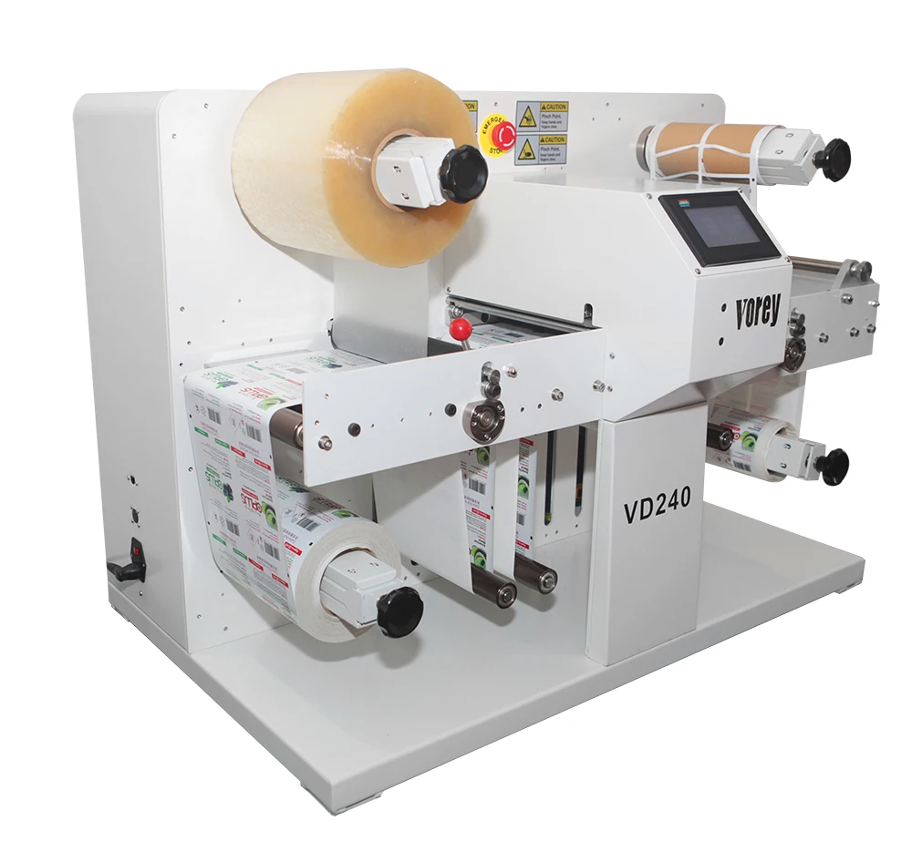 Roll To Roll Memjet Printer Vorey VD240 Small Desktop Automatic Digital Label Die Cutting Machine