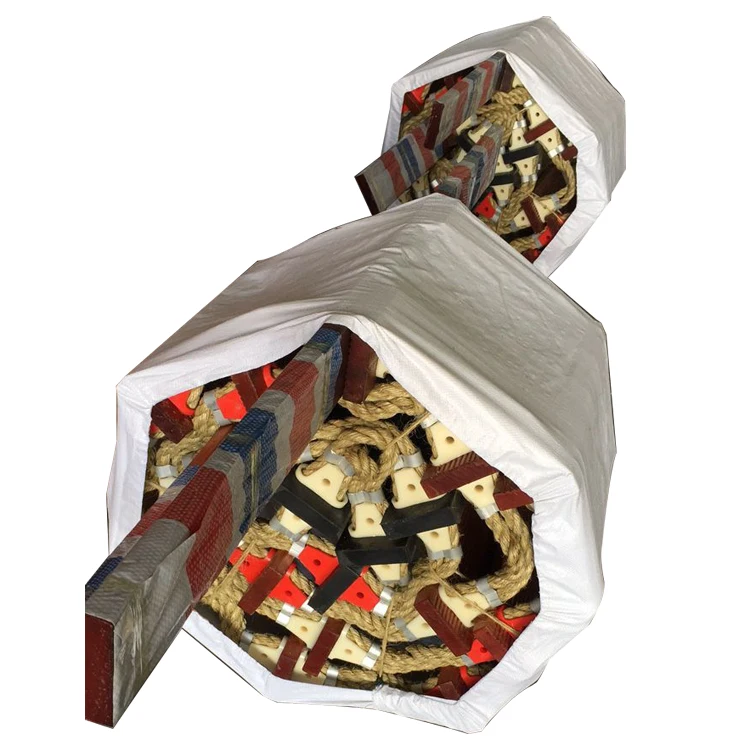 Solas approved 6m marine rope embarkation ladder with wooden steps