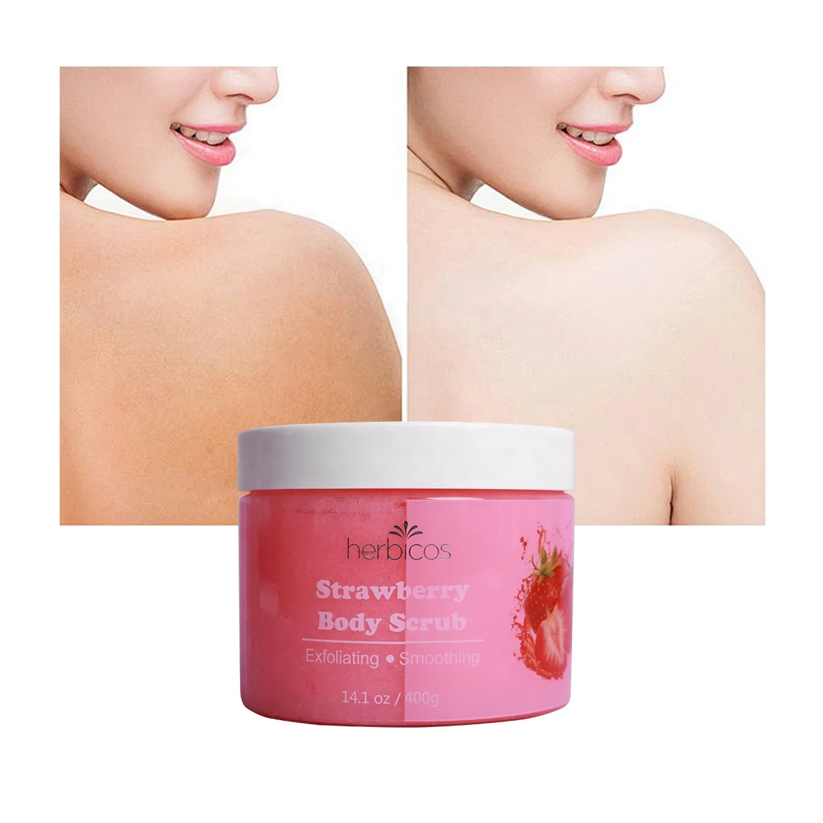 Private Label Custom Logo Korean Strawberry Body Lotion Body Scrub