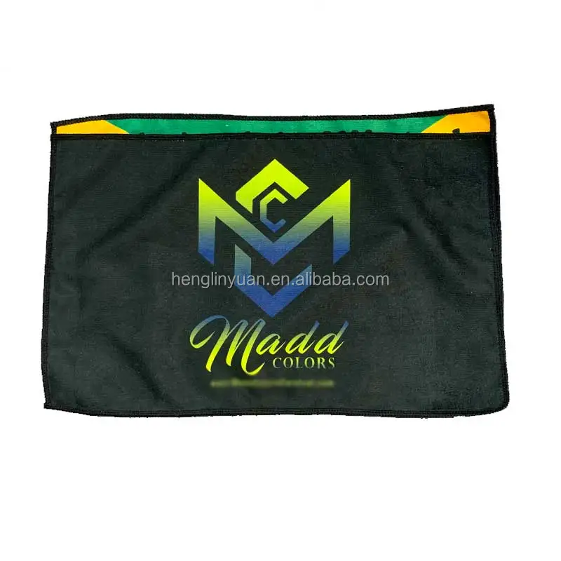 Custom Printed Logo Super Absorbent Dry Fast Microfiber Light Weight Sand Free Beach Towel