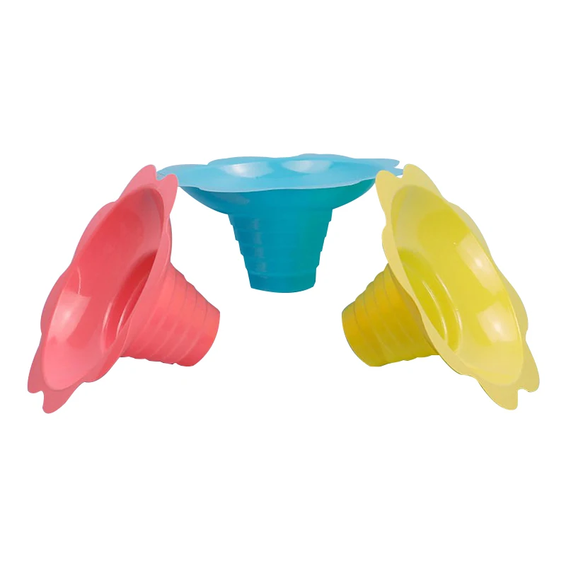 Plastic 8oz Snow Cone Bowls Customized Snow Cone Flower Cups for Shaved Ice or Ice Cream