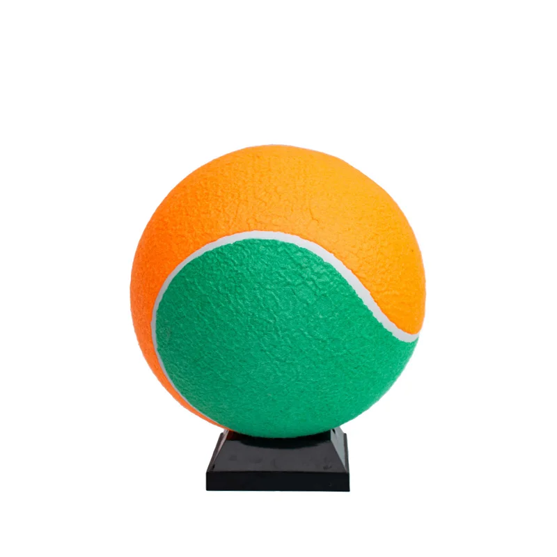 Orange Green Dual Color Big Tennis ball 9.5-inch Inflatable Jumbo Tennis Ball
