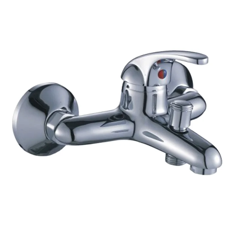 Bathroom Single Handle Brass Bath Shower Faucet Mixer Tap Wall Mounted Cold And Hot Water Mixer Tap Bathtub Faucet