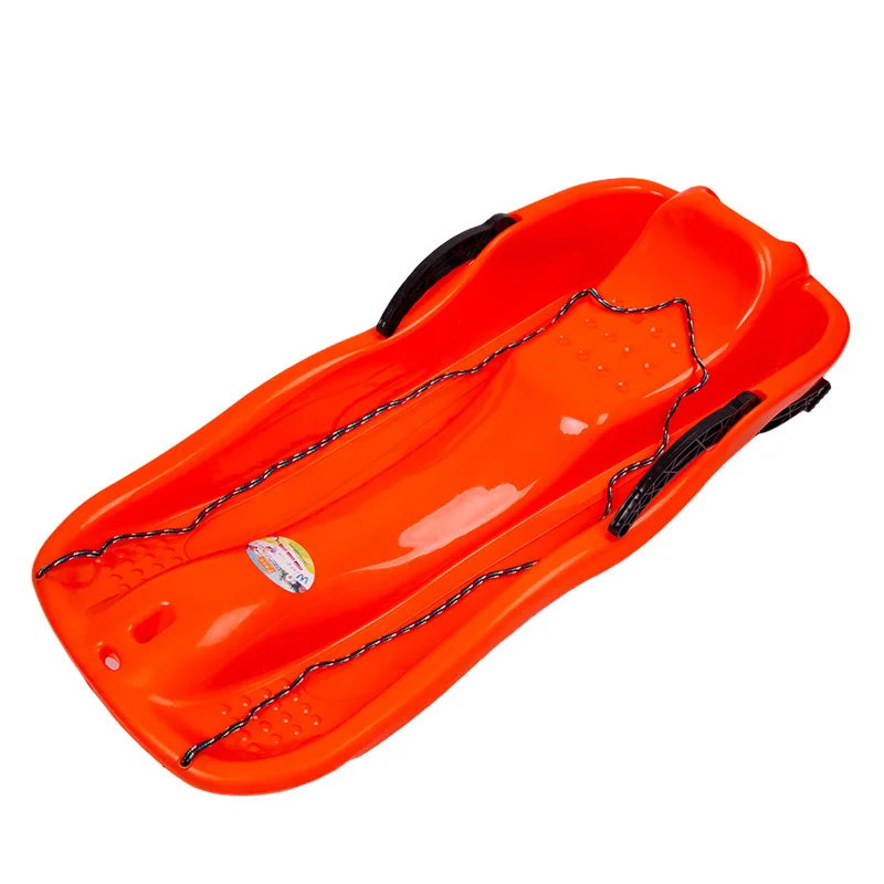 Snowboard Winter Sports Skiing Equipments Toboggan Winter Snow Sled with Pull Rope and Handles Downhill Sprinter Sleds for Kids